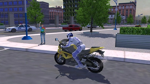 城市摩托车骑手