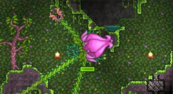 泰拉瑞亚怎么召唤丛林之花